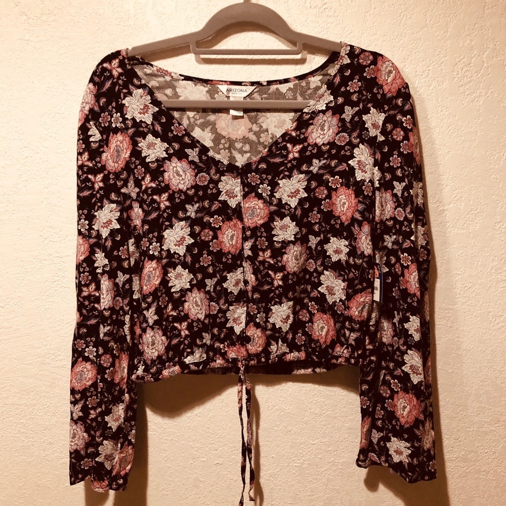 Arizona Jeans CO floral crop top